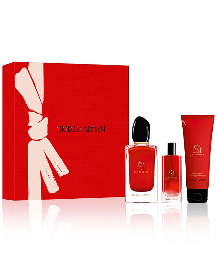 tegel Wordt erger meditatie Giorgio Armani 3-Pc. Sì Passione Eau de Parfum Gift Set & Reviews - Perfume  - Beauty - Macy's