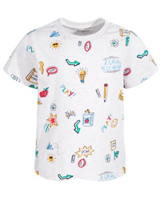 First Impressions - Toddler Boys Doodle T-Shirt