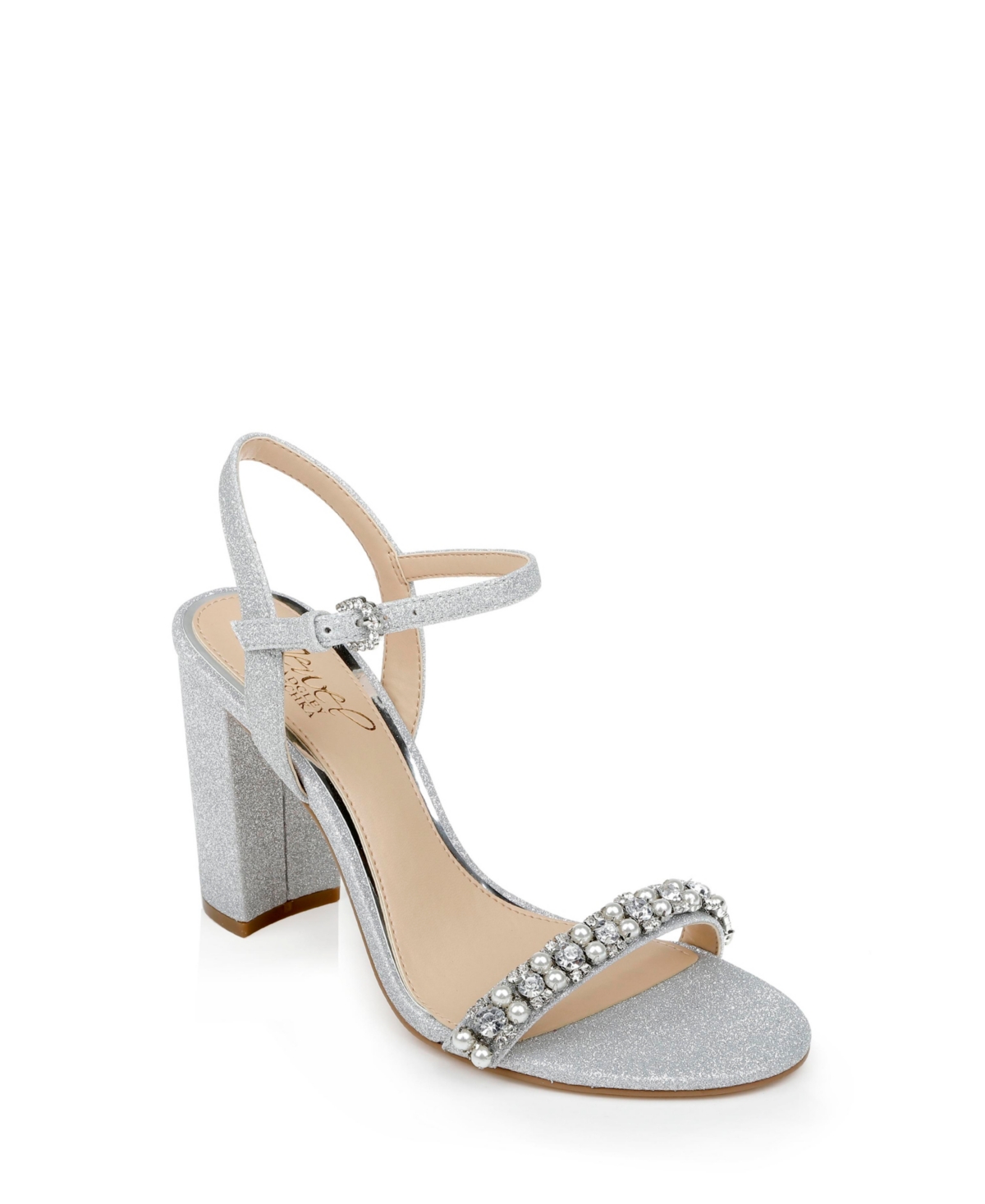Jewel Badgley Mischka Dee Evening Sandals Women's Shoes In Silver ...