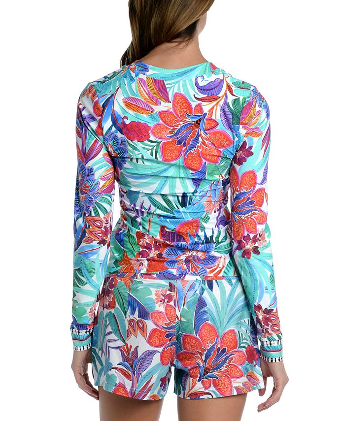 La Blanca Women's Tropics Rash Guard Macy's
