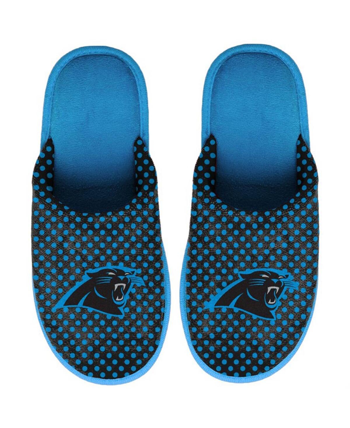 Women's Foco Carolina Panthers Big Logo Scuff Slippers - Blue