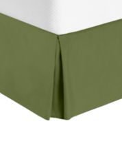 Green bed deals skirt queen