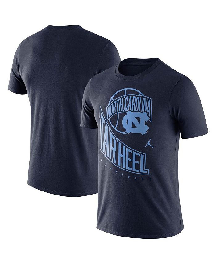 Men's Jordan Brand Carolina Blue North Carolina Tar Heels Basketball Logo T- Shirt