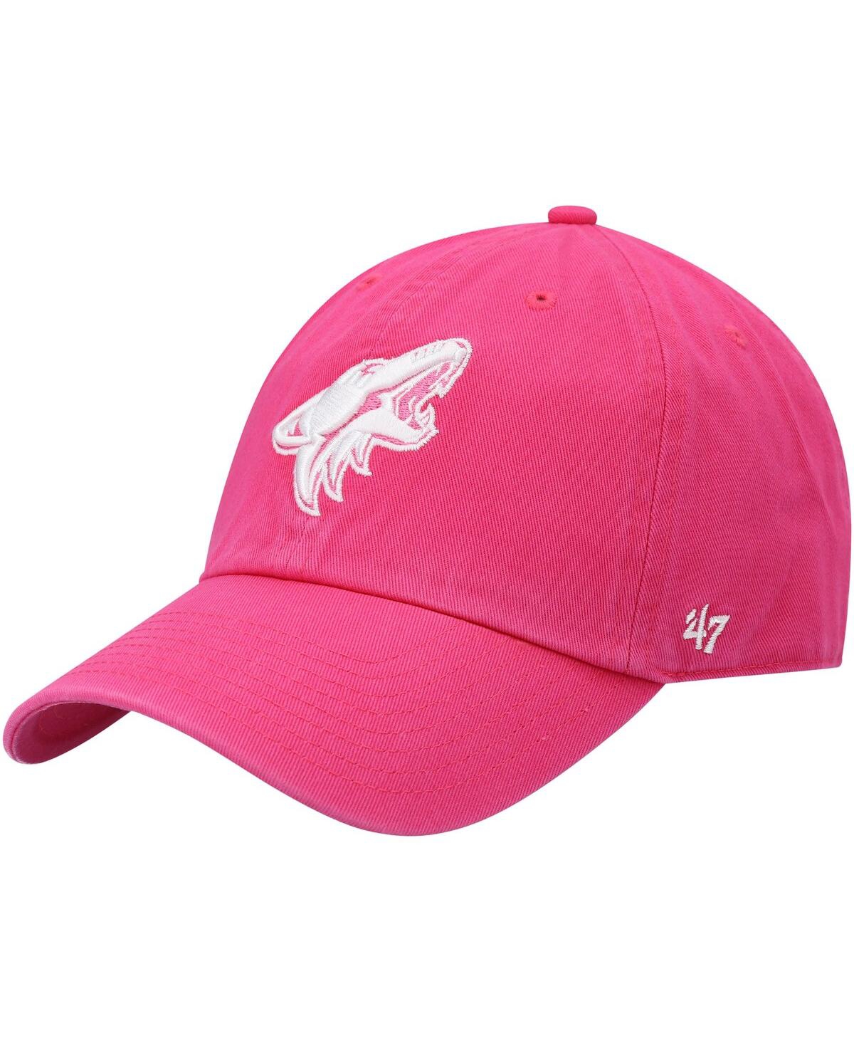Men's '47Arizona Coyotes Clean Up Adjustable Hat - Pink