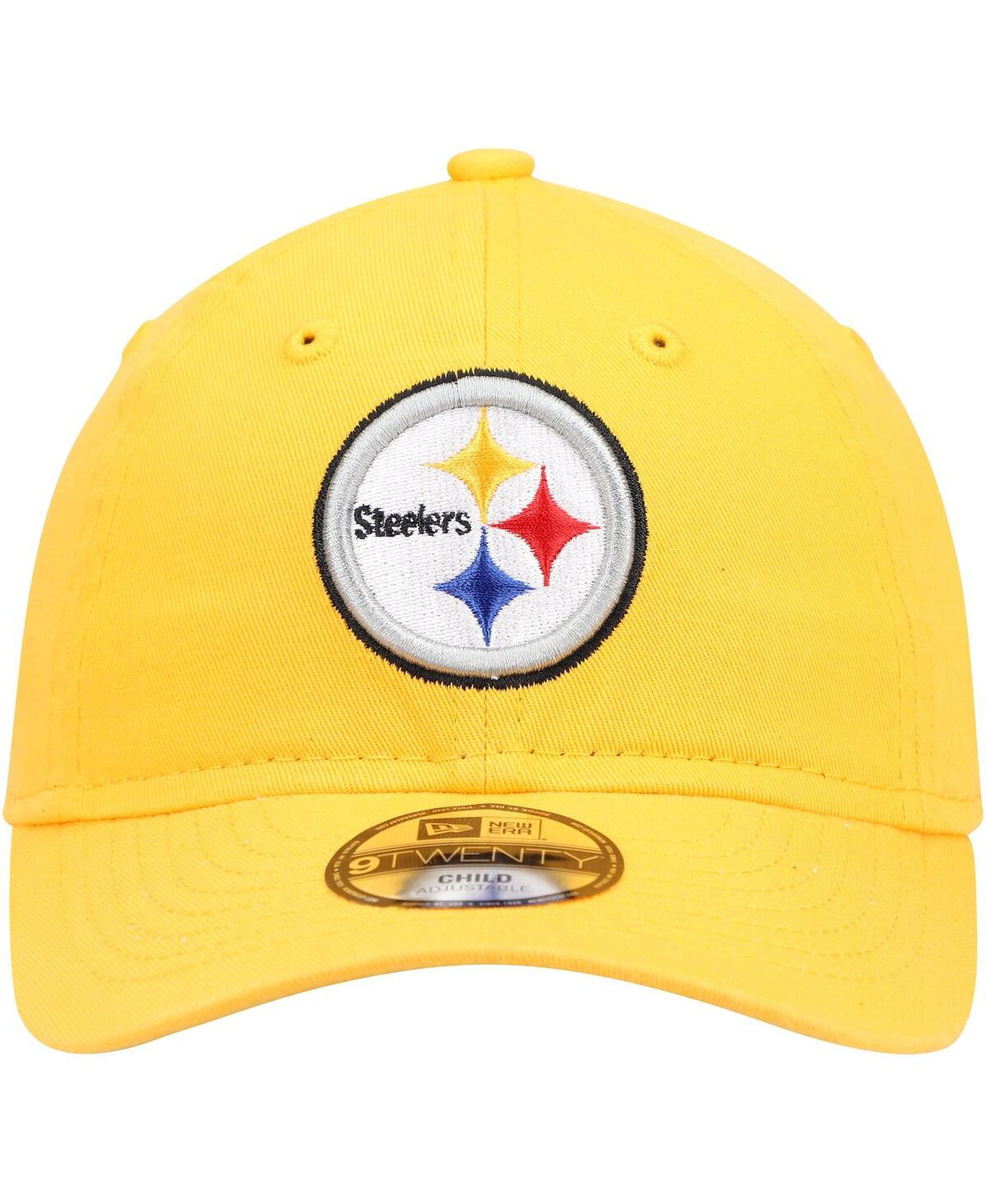 Shop New Era Preschool Unisex  Gold Pittsburgh Steelers Core Classic 2.0 9twenty Adjustable Hat