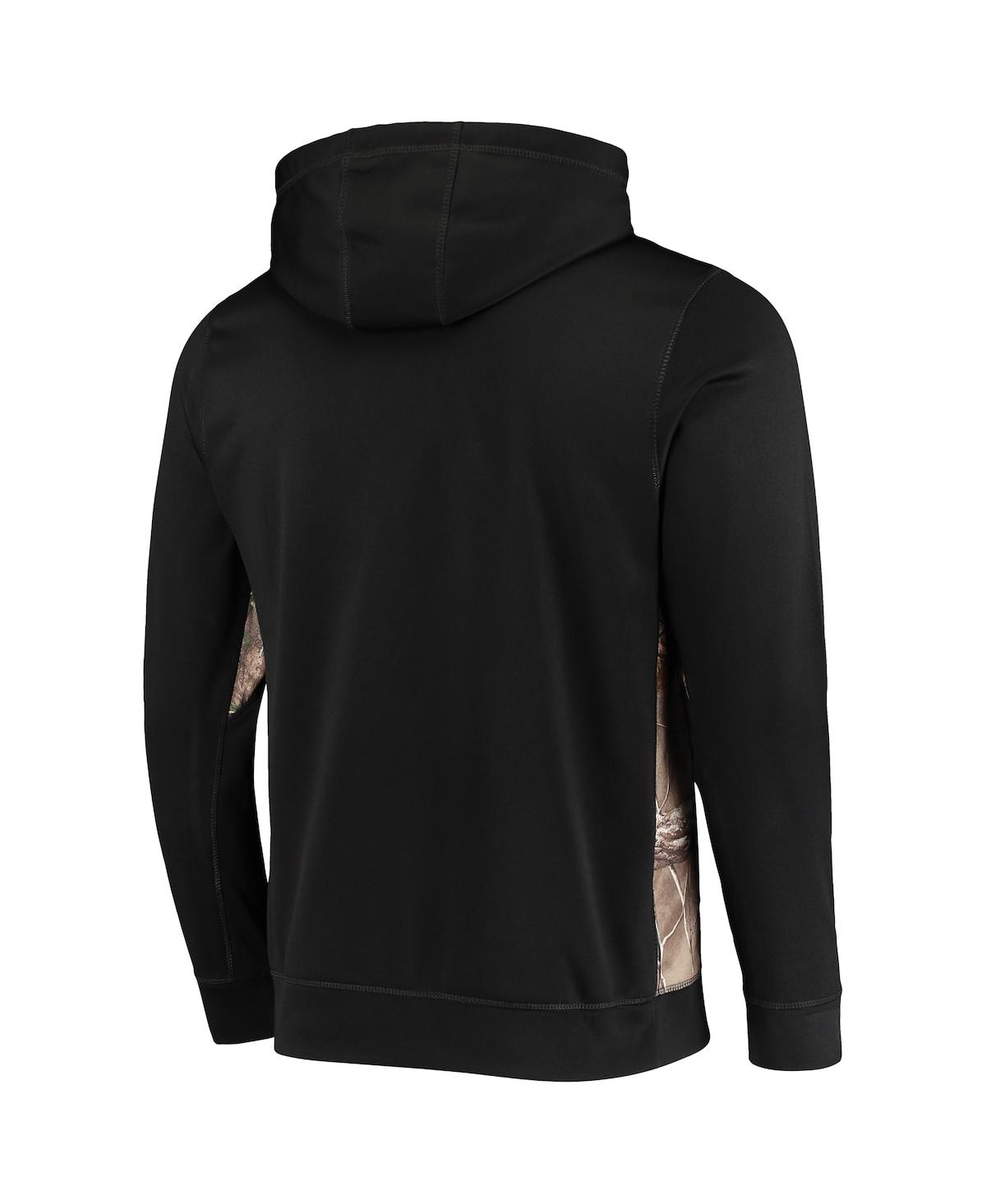 Shop Dunbrooke Men's  Black, Realtree Camo Green Bay Packers Decoy Tech Fleece Full-zip Hoodie In Black,realtree Camo