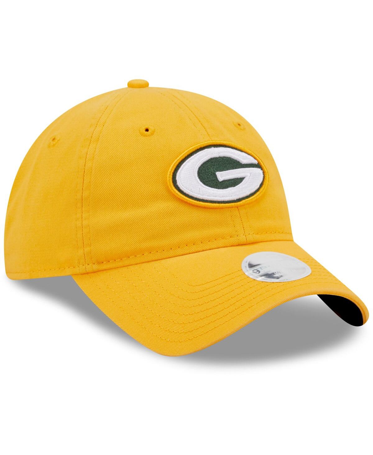 Women's New EraGreen Bay Packers Core Classic 2.0 9Twenty Adjustable Hat - Gold