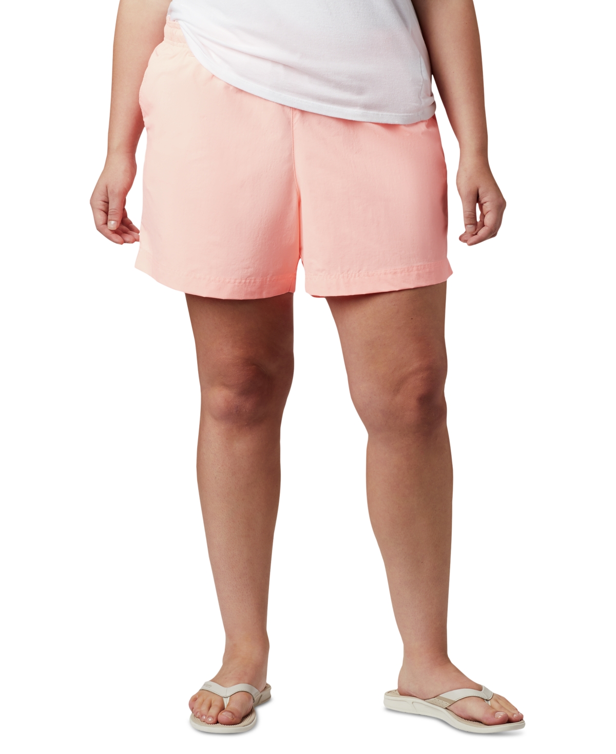 Columbia Plus Size Backcast Water Shorts In Tiki Pink