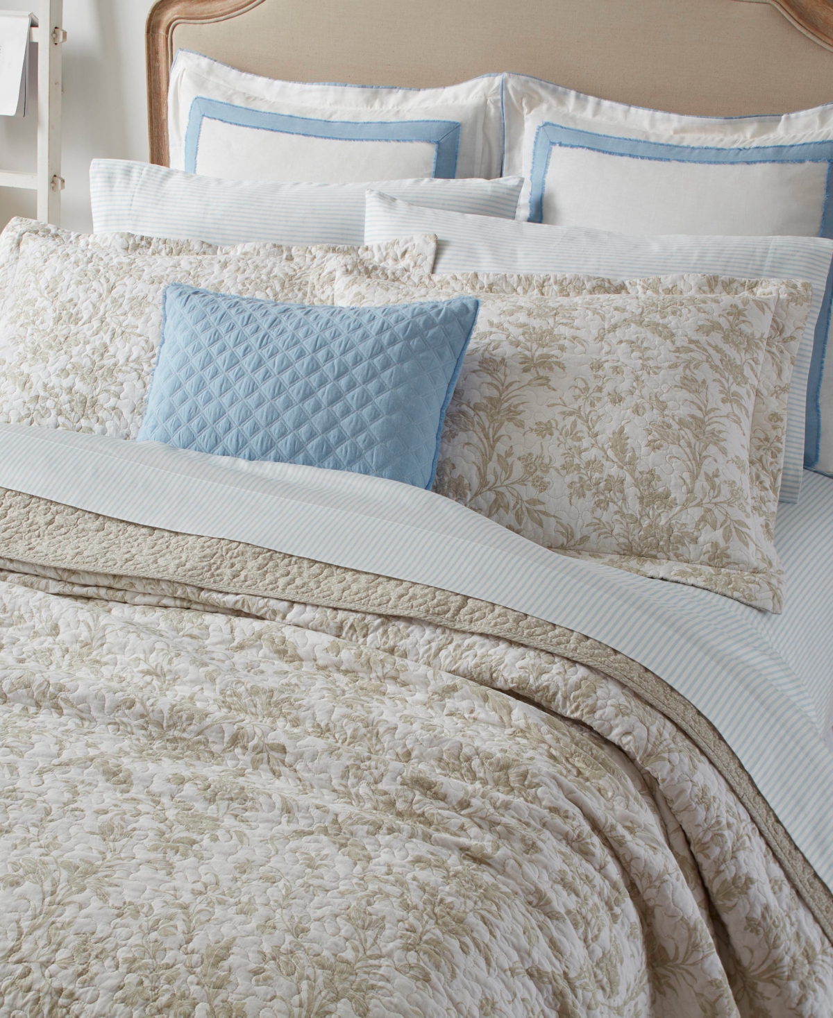 Laura Ashley Amberley Cotton Reversible -Pc. Quilt Set