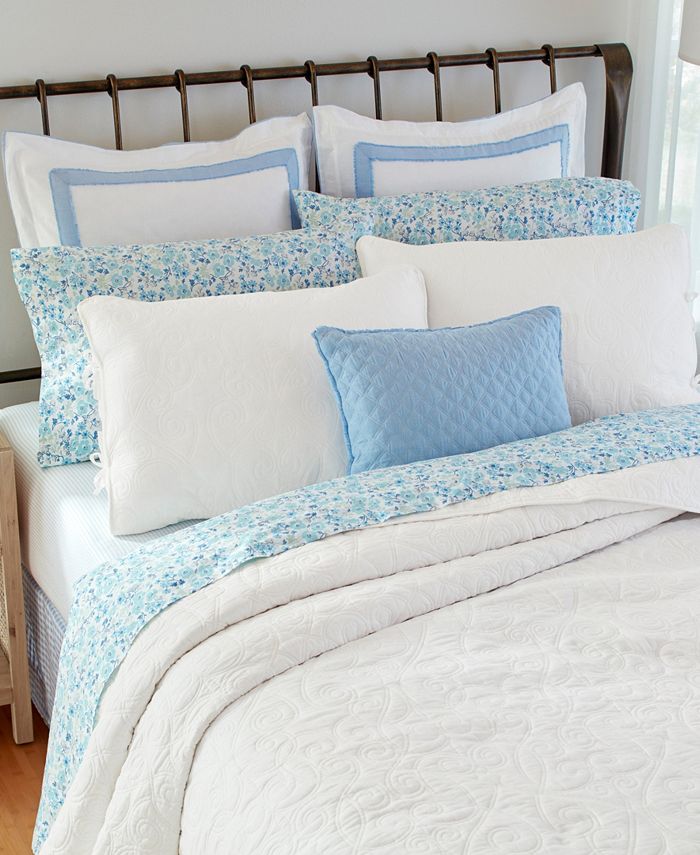 Laura Ashley Felicity Reversible Cotton Quilt Set - Ivory, Twin Size With Sham - View #9