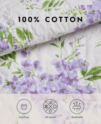 Keighley Cotton Reversible 2 Piece Quilt Set, Twin