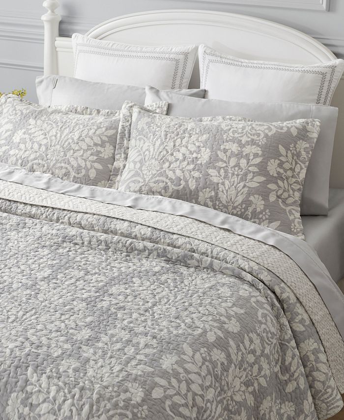 Laura Ashley Rowland Quilt Set, King Macy's