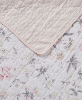 Breezy Floral Reversible 3 Piece Quilt Set, Full/Queen