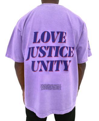 COOL Creative - Men's Relaxed Fit Love Justice Unity T-Shirt