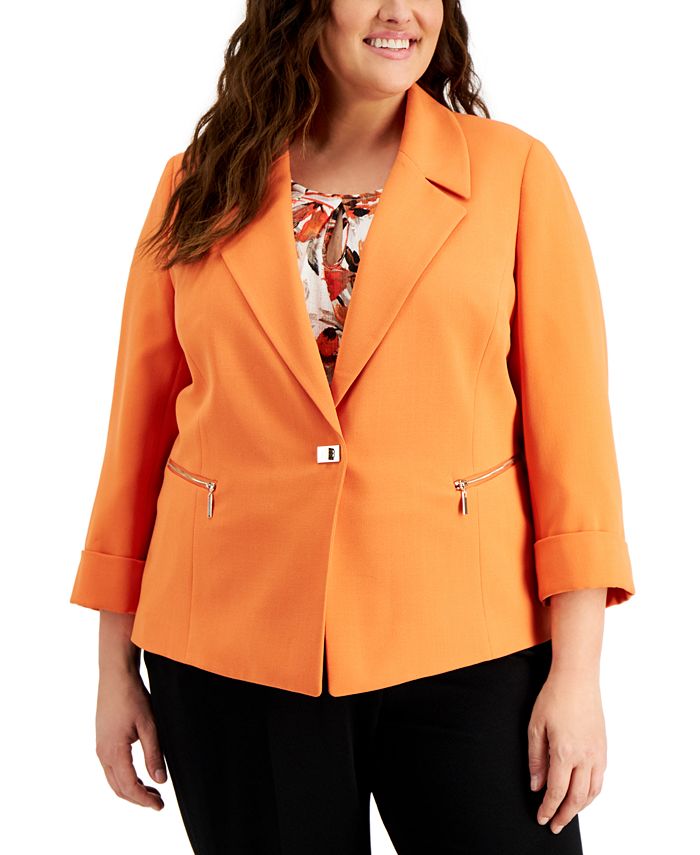 Macy's kasper plus size hot sale suits