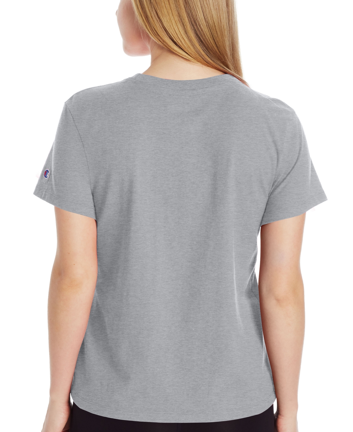 Champion Women's Cotton Classic Crewneck Logo T-Shirt