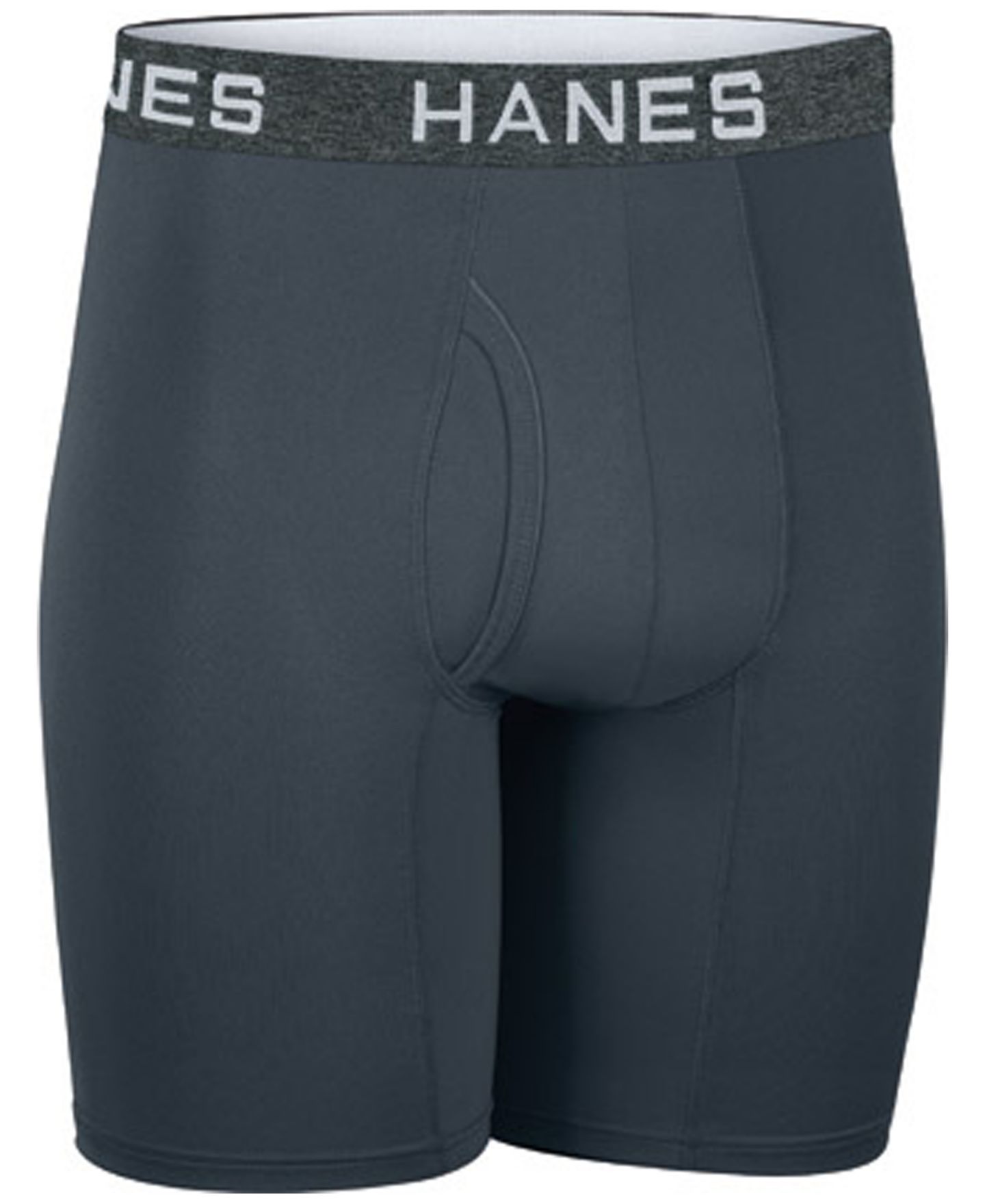 Трусы-боксеры Ultimate® Moisture-Wicking для мужчин, сетка — Hanes, цвет: Чёрный / Серый — фото 2