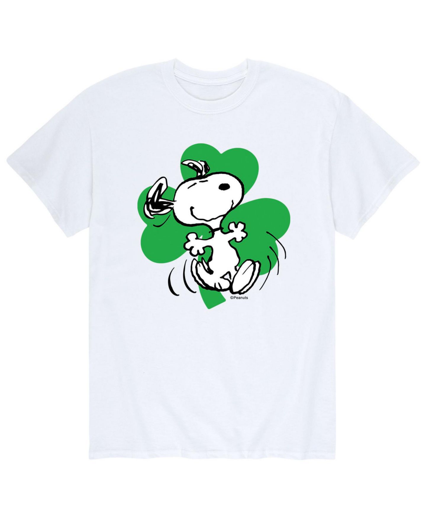 Мужская футболка AIRWAVES Peanuts Snoopy Clover, цвет: Меланжевый — фото 1