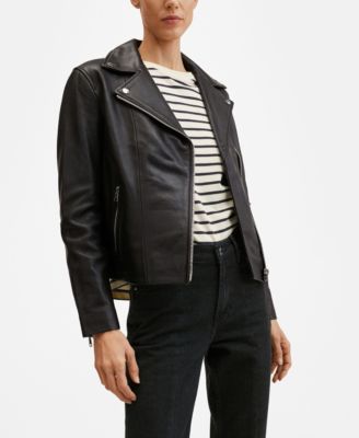 Women's Leather Biker Jacket