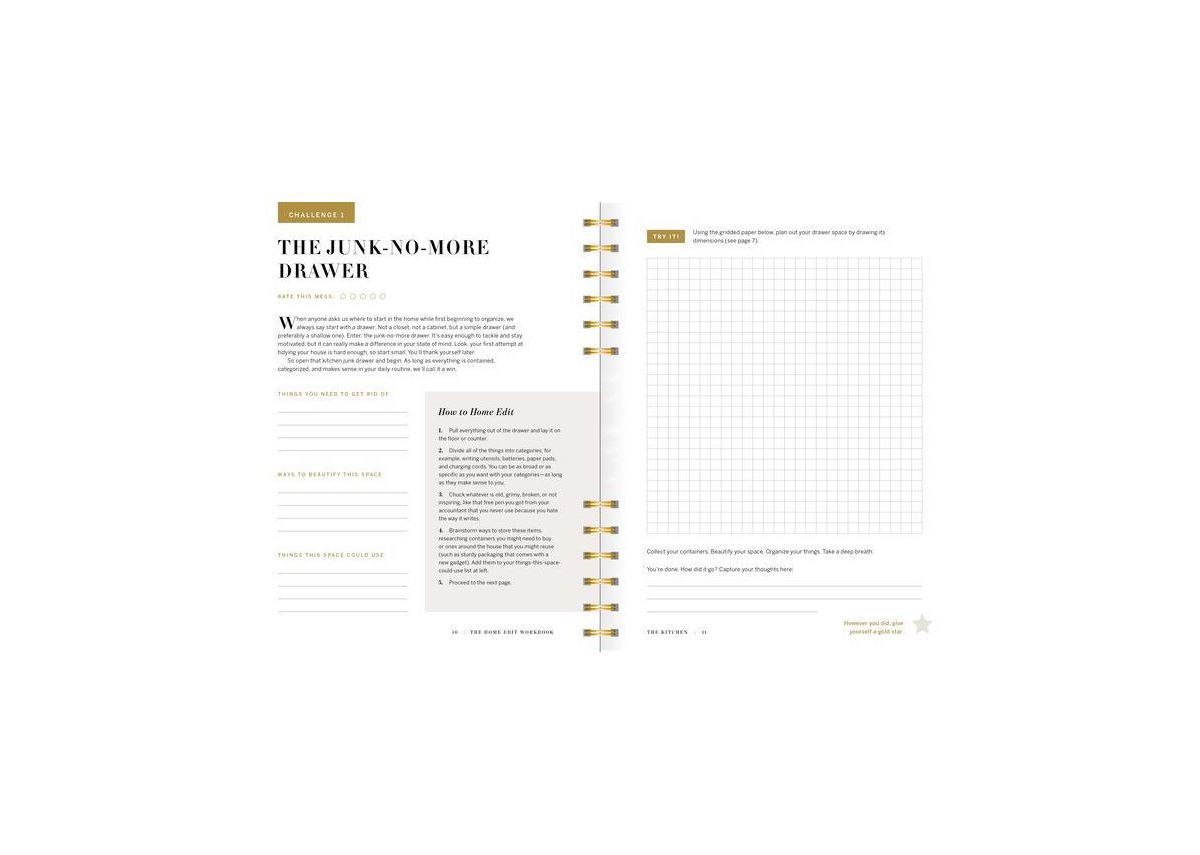 The Home Edit Workbook - Prompts, Activities, and Gold Stars to Help You Contain the Chaos by Clea Shearer