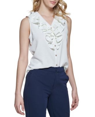 tommy hilfiger ruffle blouse