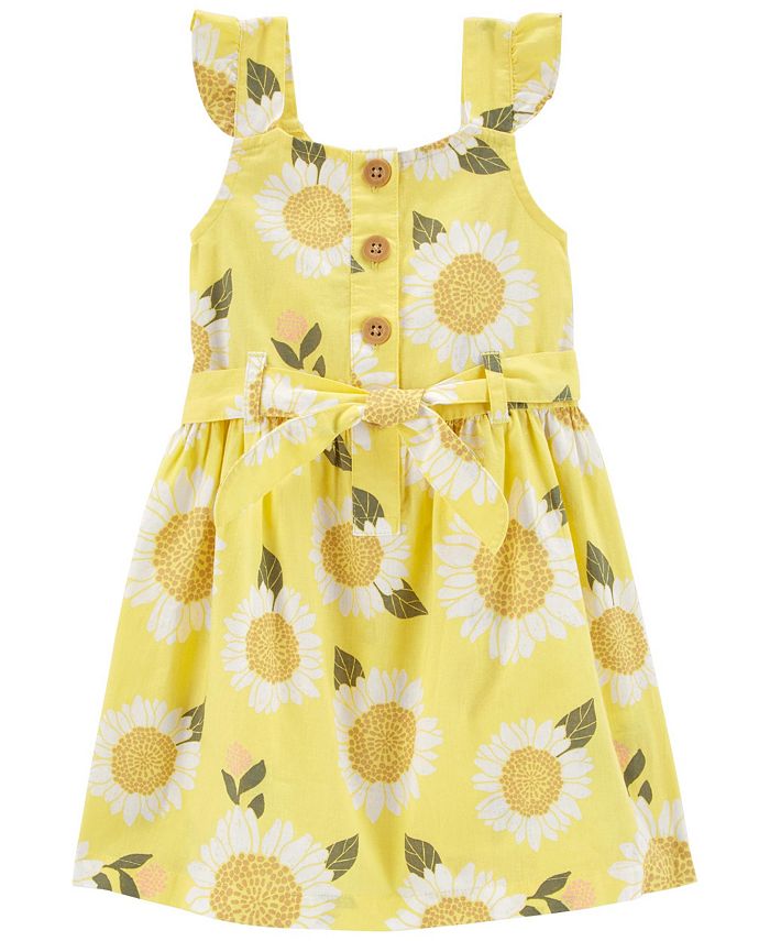 Carter's Toddler Girls Sunflower Linen Dress Macy's