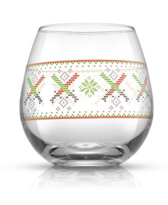 Star Wars Ugly Sweater Collection 15 oz Stemless Drinking Glass, Set of 4