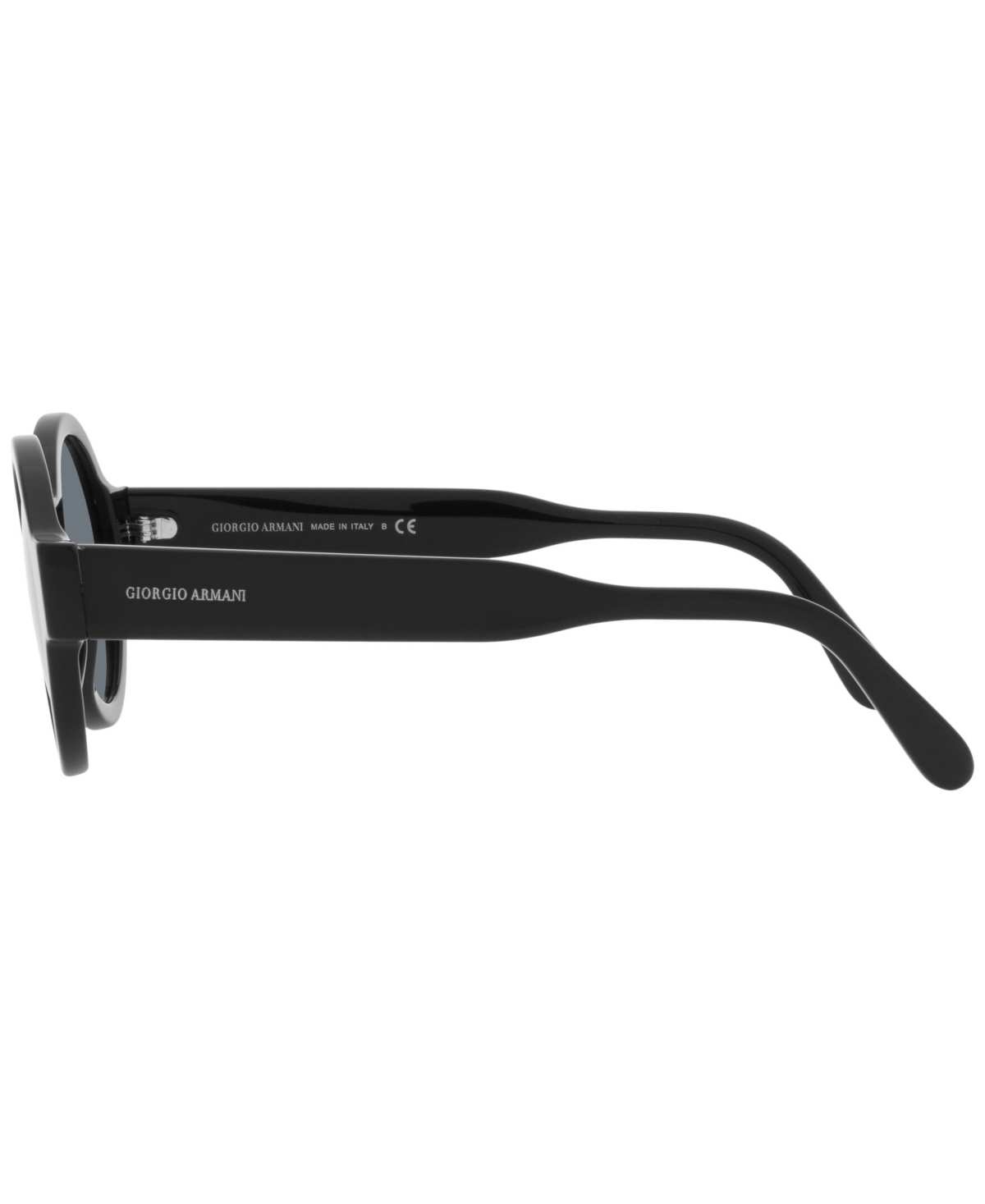 Giorgio Armani Womens Black Ar 903m Round Acetate Sunglasses In Black