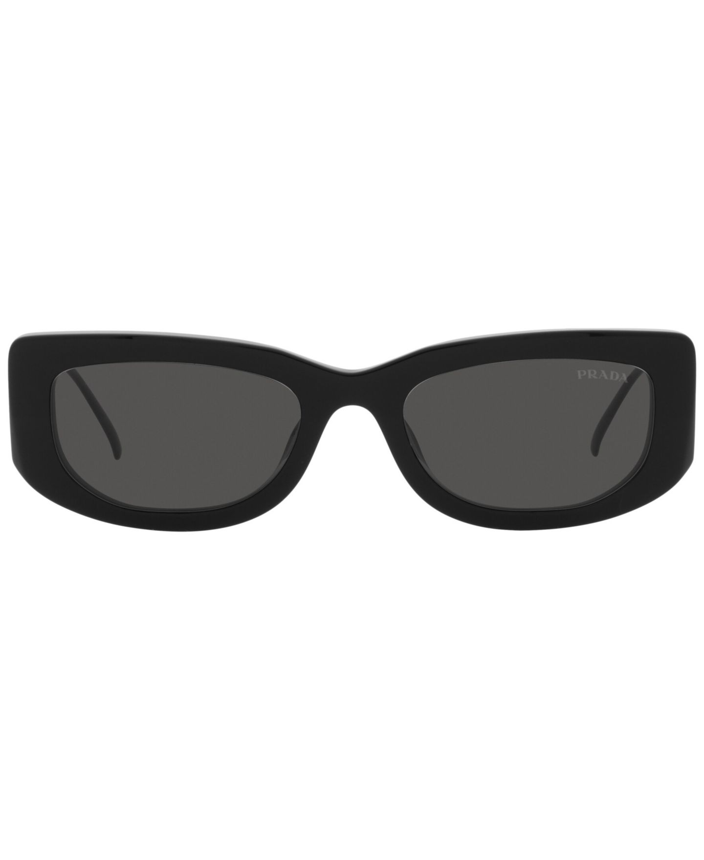 Женские солнцезащитные очки PRADA Symbole Rectangular Sunglasses, PR 14YS, цвет: Чёрный — фото 4