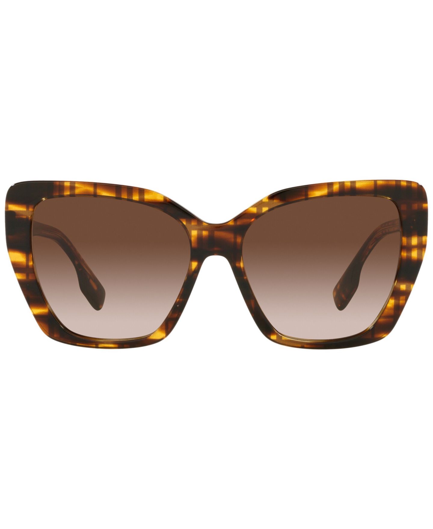 Женские солнцезащитные очки Burberry Sunglasses, BE4366 Tamsin 55, цвет: В клетку / Коричневый — фото 3
