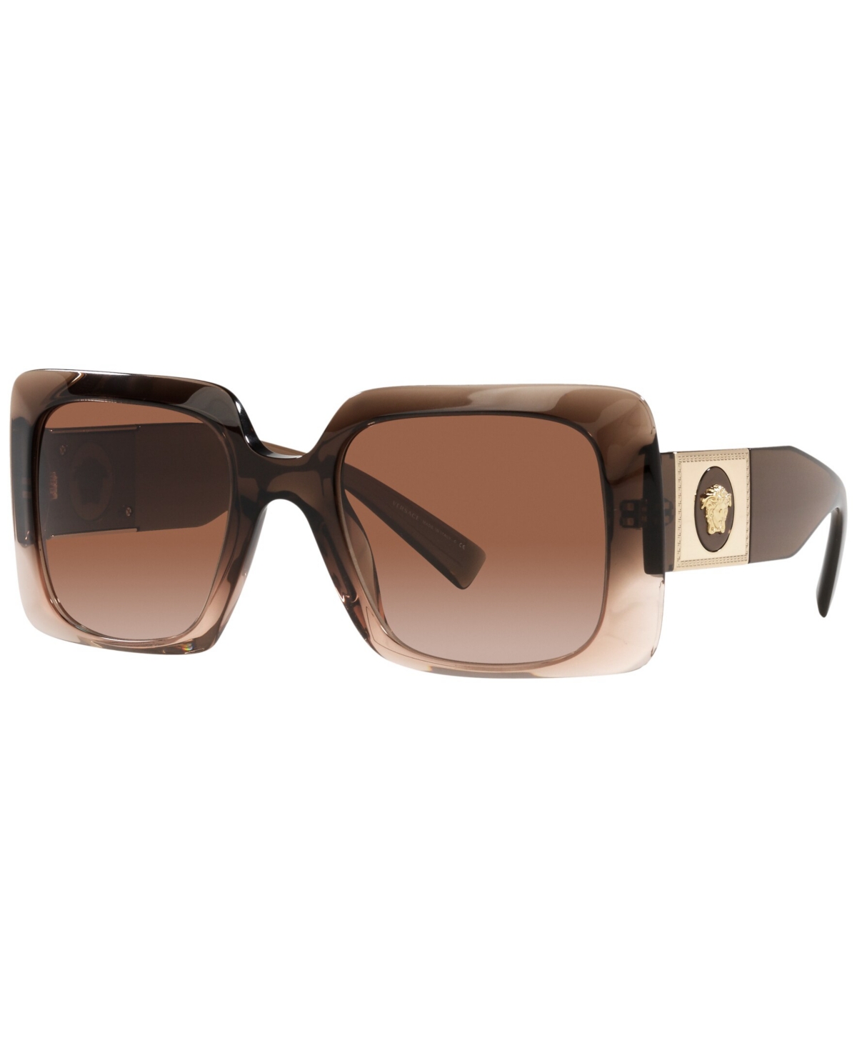 Shop Versace Women's Sunglasses, Ve4405 In Transparent Brown Gradient