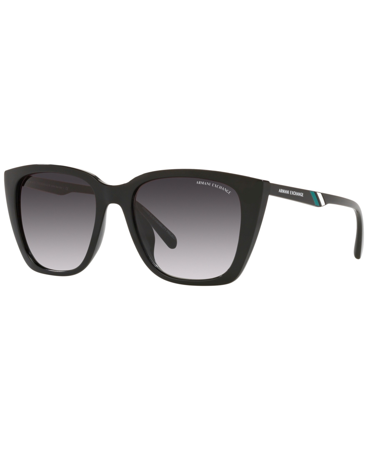 Ax Armani Exchange Women's Sunglasses, Ax4116su 53 In Shiny Black