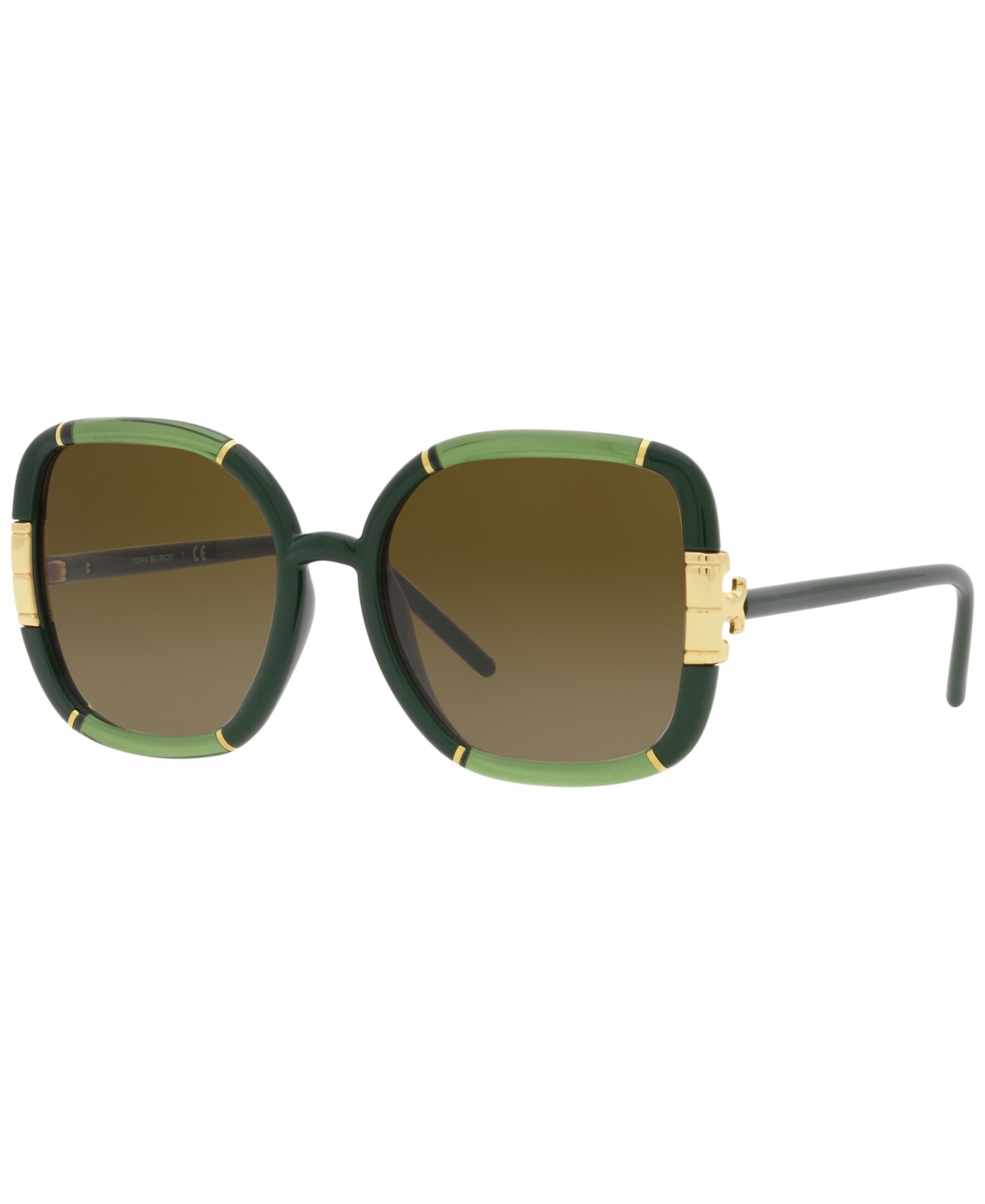 Tory Burch Women's Sunglasses, Ty9071u 57 In Transparent Olive,olive