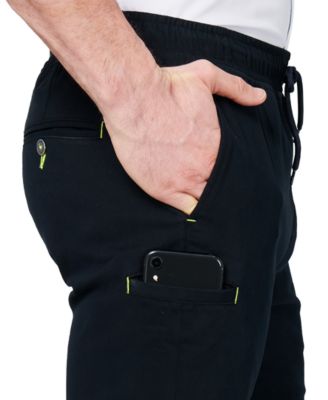 Men's Slim Fit Solid Drawstring Pants