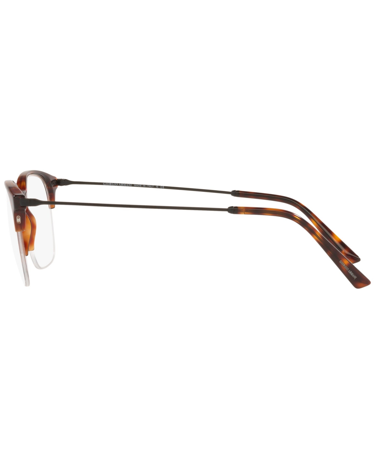 Giorgio Armani Ar7210 Men's Phantos Eyeglasses In Red Havana