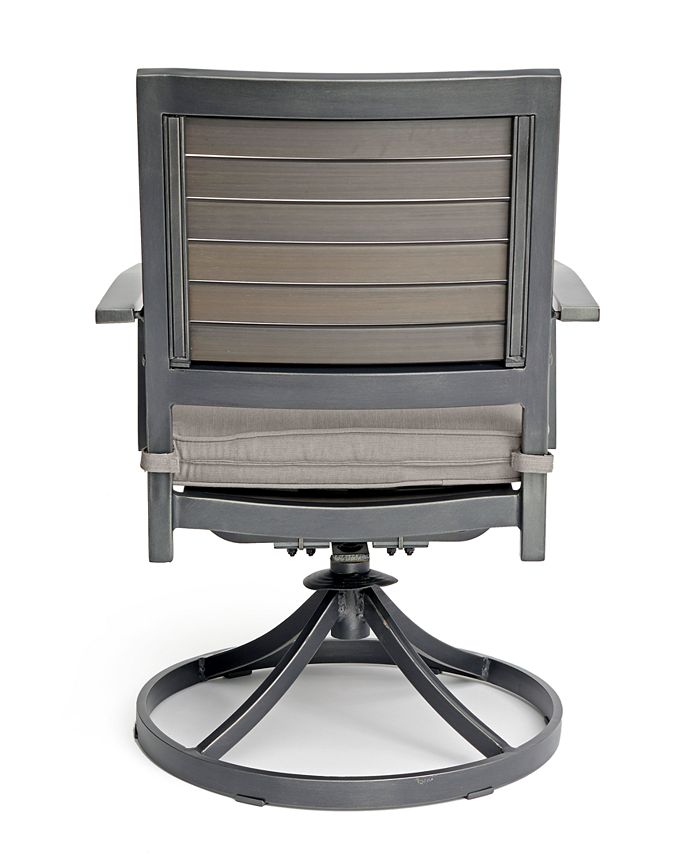 Agio Set of 2 Marlough II Aluminum Outdoor Swivel Rockers, Created for