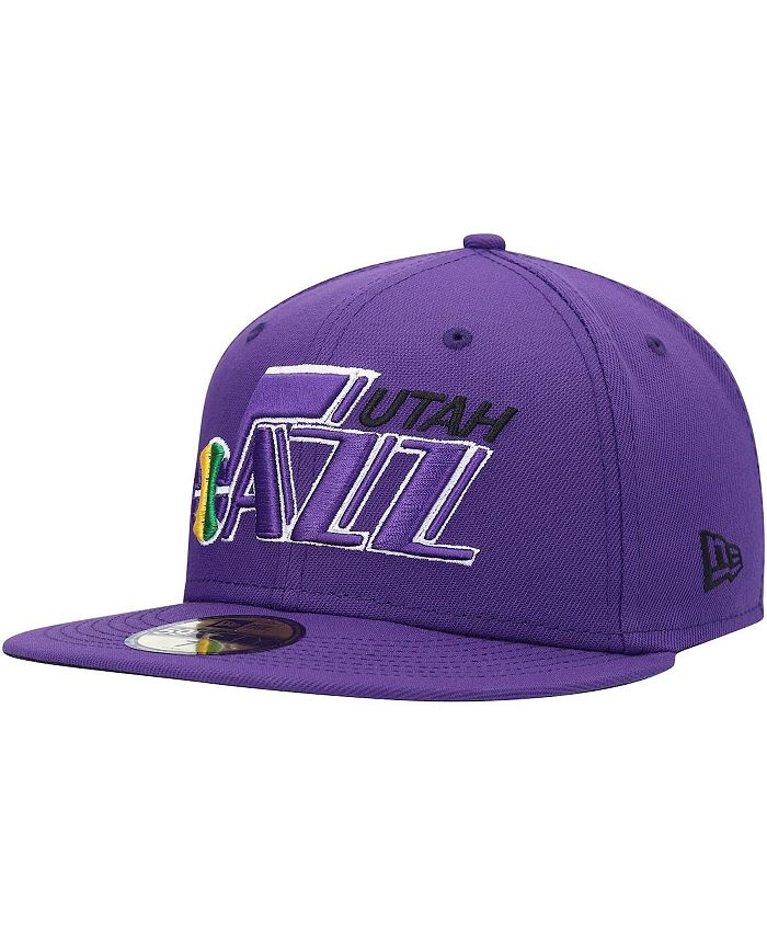 New Era Men's Purple Utah Jazz Hardwood Classics 59FIFTY Fitted Hat