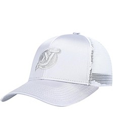 Women's Silver New Jersey Devils Meshback Snapback Hat