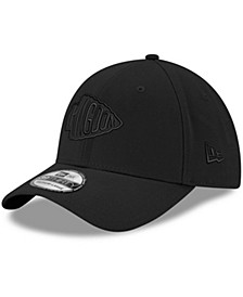 Men's Kansas City Chiefs Black on Black Logo 39THIRTY Flex Hat