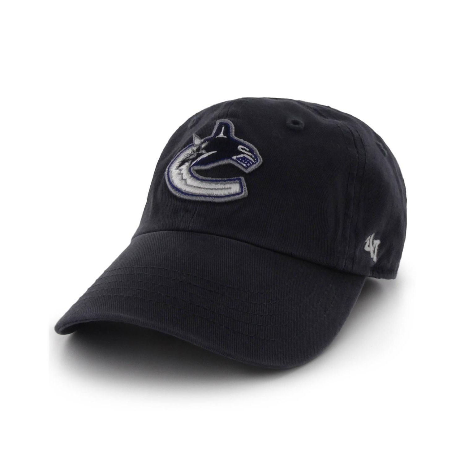 Men's Navy Vancouver Canucks Team Clean Up Adjustable Hat