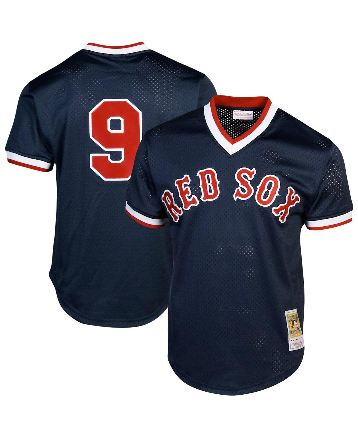 Men's Ted WilliamsBoston Red Sox Cooperstown Collection Big and Tall Mesh Batting Practice Jersey - Navy