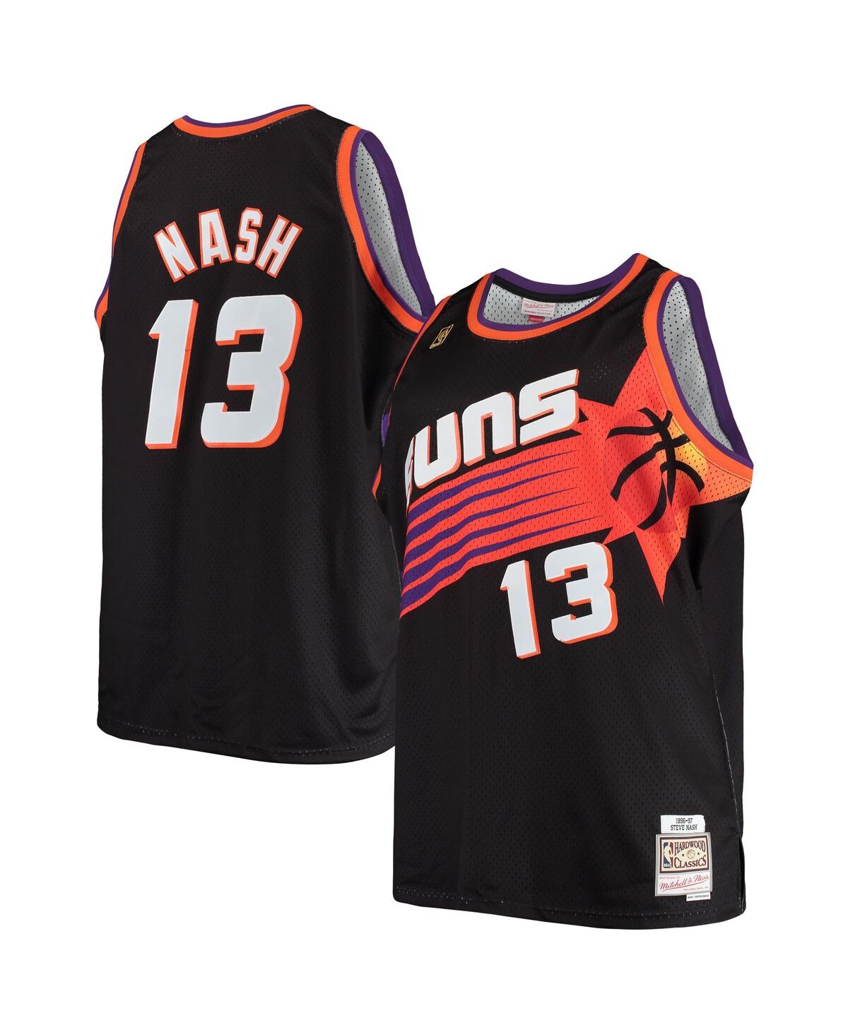 Men's Steve NashPhoenix Suns Big and Tall Hardwood Classics Jersey - Black