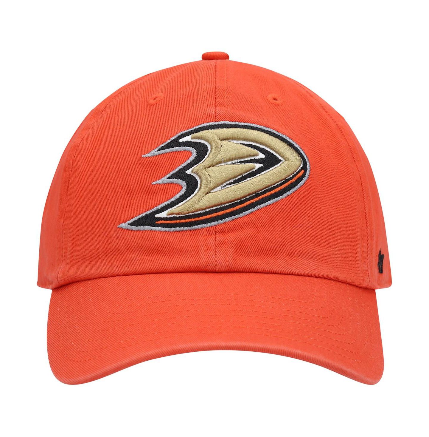 Мужская кепка '47 Brand Orange Anaheim Ducks Clean Up Adjustable Hat — фото 3