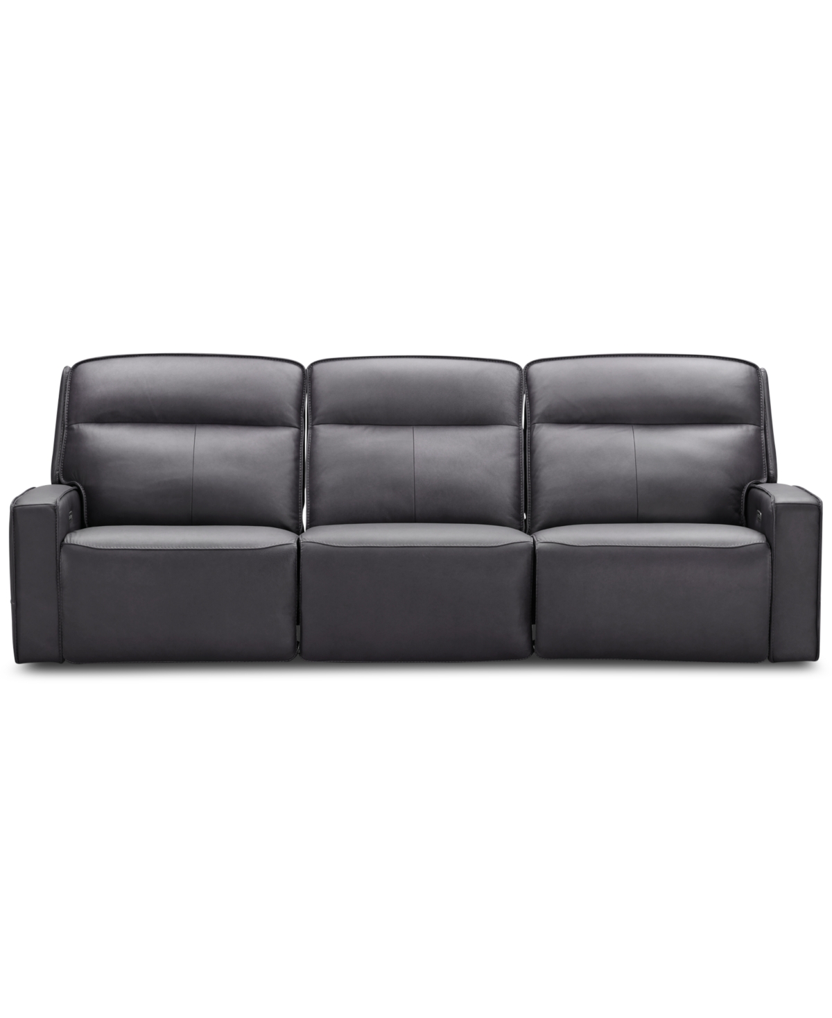 Closeout! Dextan Leather 3-Pc. Sofa with 3 Power Recliners, Created for Macy's