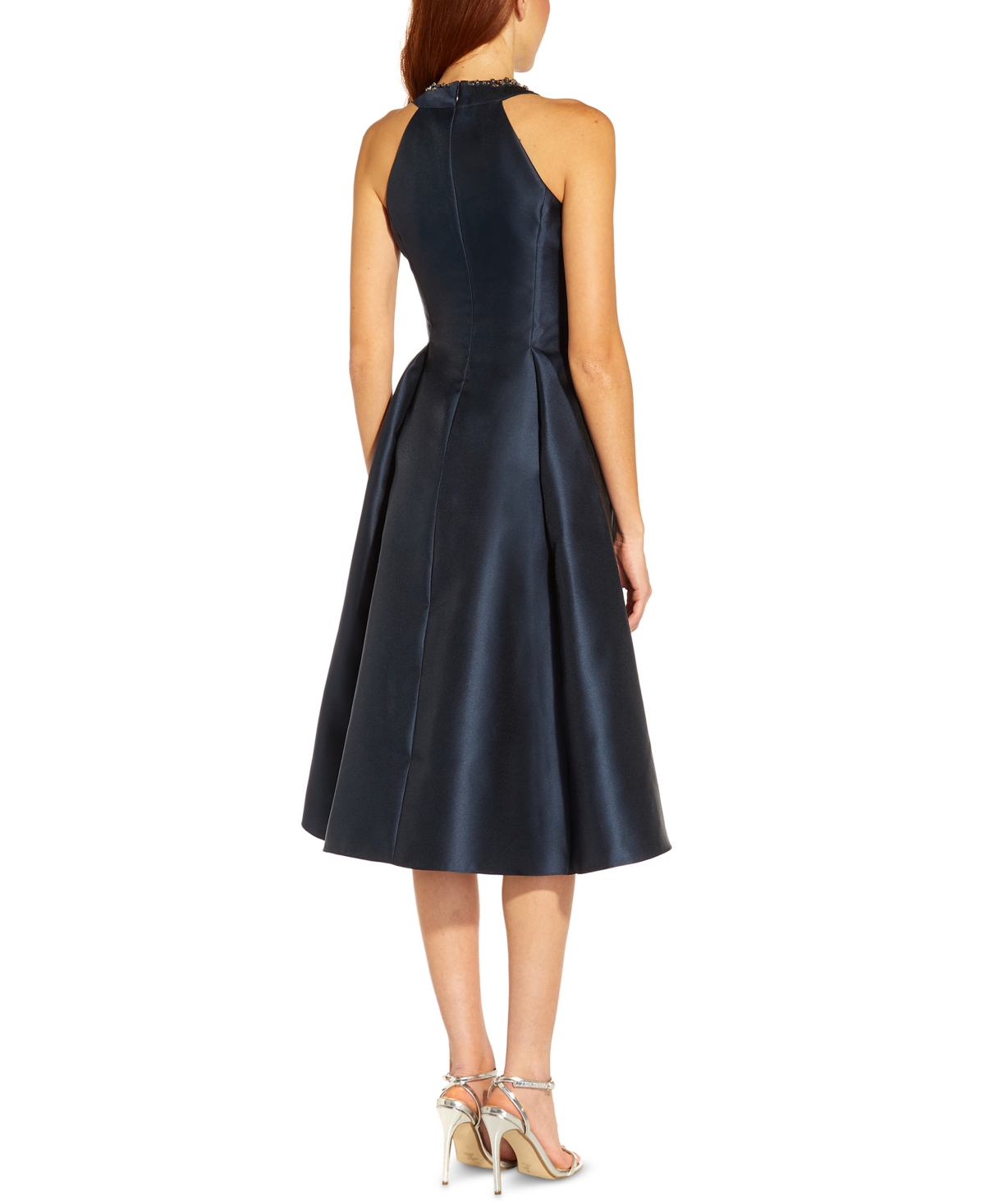 Shop Adrianna Papell Rhinestone High-low Dress In Ultra Blue