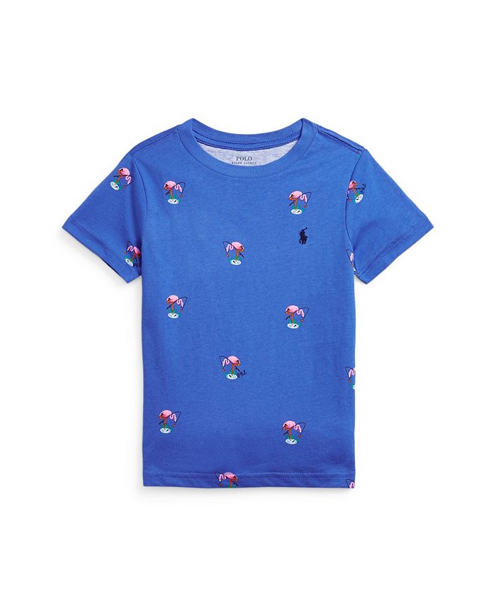 Polo Ralph Lauren Toddler Boys Flamingo Print Jersey T-shirt & Reviews -  Shirts & Tops - Kids - Macy's
