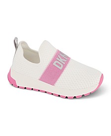 Little Girls Slip On Sneakers