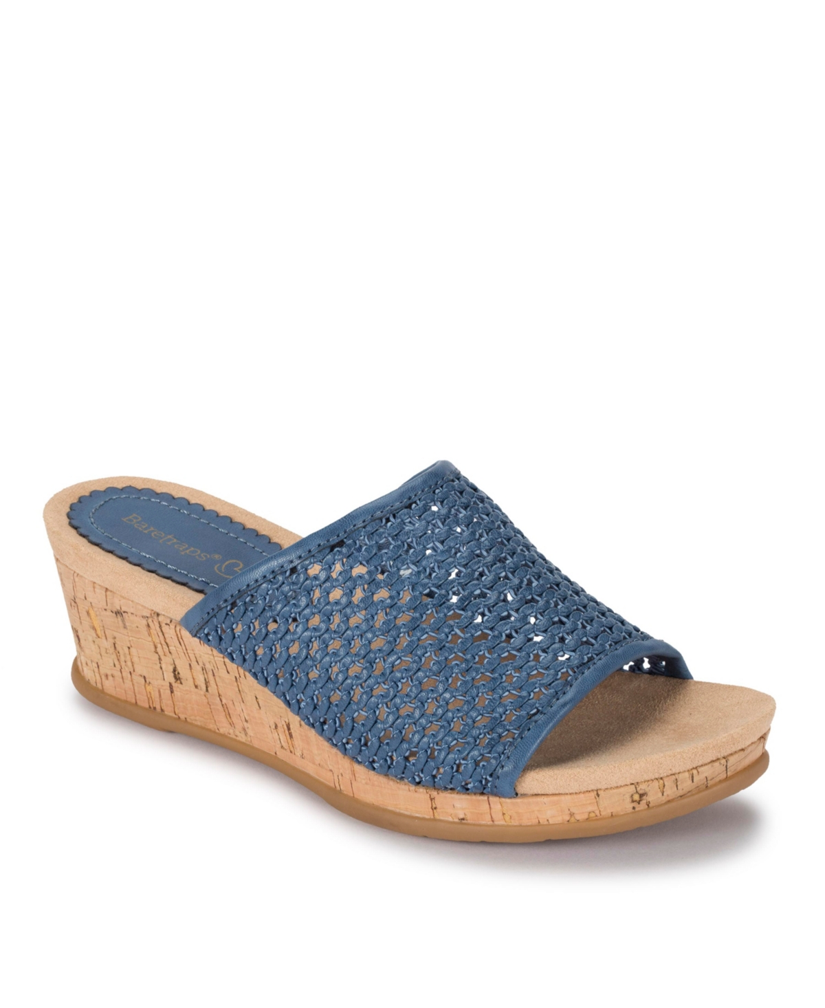 Baretraps Flossey Platform Slide Wedge Sandals Women's Shoes In Ocean ...