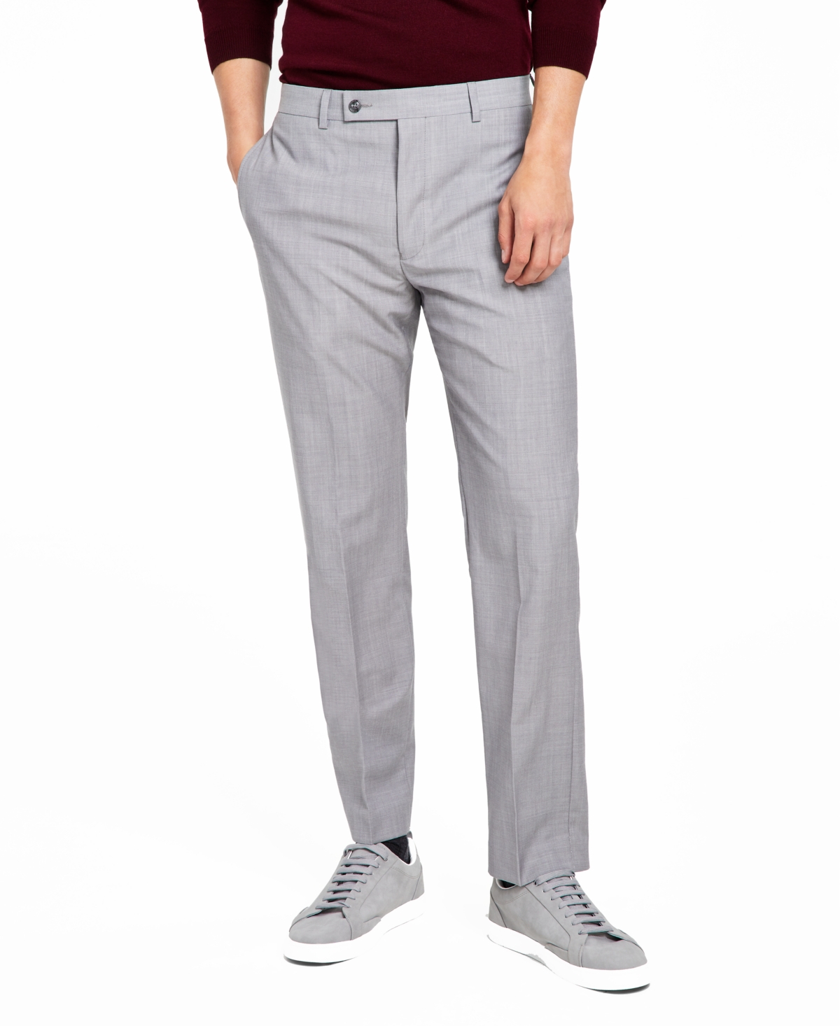 Calvin Klein Jerome Mens Stretch Wool Dress Pants In Grey | ModeSens