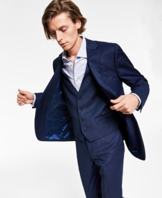 Macy's calvin klein blue suit online